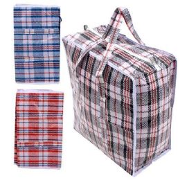 100 Bulk Medium Plaid Shopping Bag