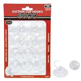 144 Bulk 12 Pc Suction Hooks