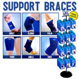 240 Bulk 240pc Sports Support Braces. 6 Assorted Styles