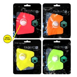 288 Bulk Neon Color Face Masks With Filter
