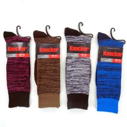 288 Bulk Size 10-13 Mens Patterned Crew Socks