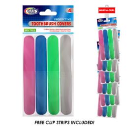36 Bulk 36pcs Oral Fusion Toothbrush Holder 4pk With 3 Clip Strips