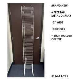 Bulk Flat Rack White With Hooks