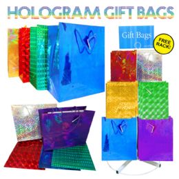 288 Bulk 288 Pc Holographic  Gift Bag Display