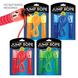 96 Bulk Jump Rope With Counter. 4 Colors