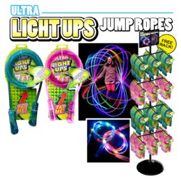 120 Bulk 120pc Light Up Jump Rope Display