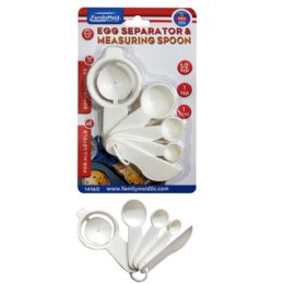 144 Bulk Egg Separator And 5pc Measuring Spoon