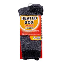 120 Bulk Thermal Heater Socks Charcoal Color