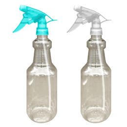 100 Bulk 33.8 Oz Clear Spray Bottle 1000 ml