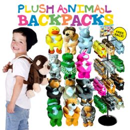 48 Bulk 48pc Animal Backpack Display