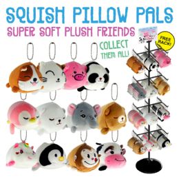 120 Bulk 120pc Squish Pillow Pals Display - 5"