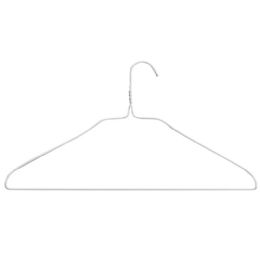 500 Bulk 18" Metal Hangers - 500 Per Box 
14.5 Gauge White