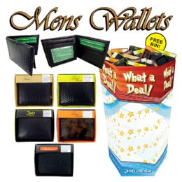 96 Bulk 96pc Men's Wallets Display