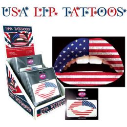 144 Bulk 4th Of July Tattoos 144 Pc Display