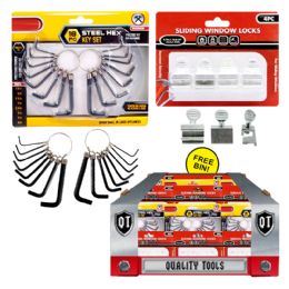 72 Bulk 72 Pc Pdq Hex Key Wrenches & Window Locks