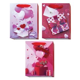 360 Bulk Large Valentine's Day Gift Bags - 3 Designs