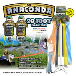 48 Bulk 48pc High Speed 20ft Anaconda Phone Cord Display