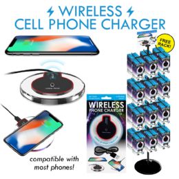 72 Bulk 72pc Wireless Cell Phone Charger Display