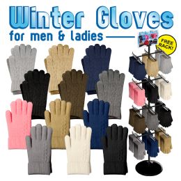 144 Bulk 96  Pc Xtra Warm Winter Glove Display