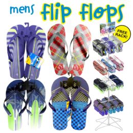 144 Bulk Men's Flip Flop 144pc Display
