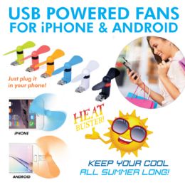 24 Bulk Cell Phone Fan  24 Pc Display