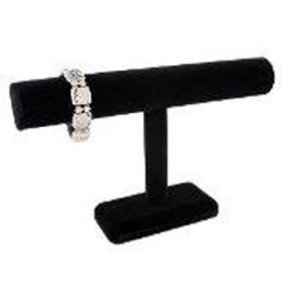 12 Bulk Black Velvet Single Round T Bar Display