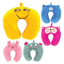 72 Bulk Children's Neck Pillows In Assorted Designs
