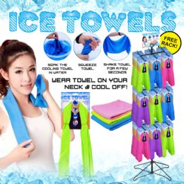 100 Bulk 100pc Ice Towel Display
