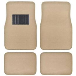 10 Bulk 4pc Med Beige Auto Floor Car Mats Carpet