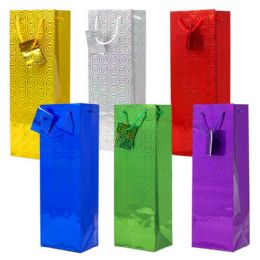 144 Bulk Hologram Wine Bottle Bag