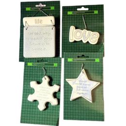 60 Bulk Ceramic Chistmas Orniment Assorted Style
