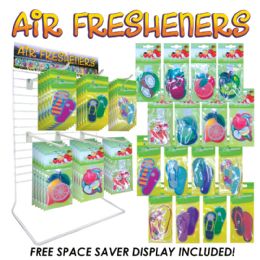 96 Bulk 96pc Car Air Freshener Display