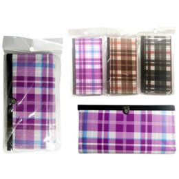 144 Bulk Ladies Clutch Wallets 6 Assorted Designs