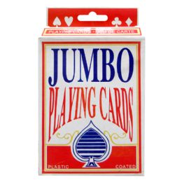 144 Bulk Jumbo Playing Cards 4.9" X 3.46"