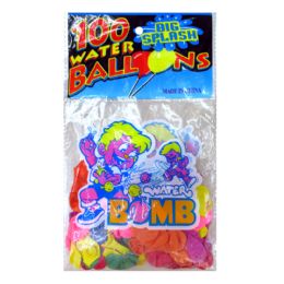 1000 Bulk 100 Pack Water Balloons With 1 Nozzle