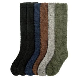 240 Bulk Extra Long Solid Colored Cozy Socks