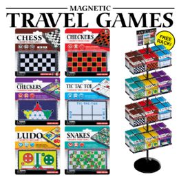 240 Bulk 240pc Magnetic Travel Games Display