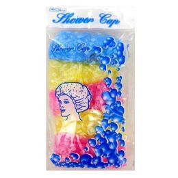 600 Bulk 5 Pack Shower Caps In Assorted Colors