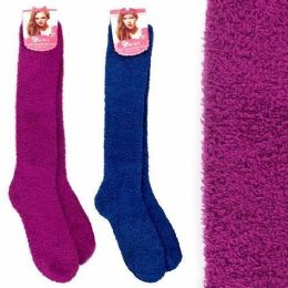 240 Bulk Cozy Socks Extra Long Solid Size 9-11