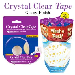 288 Bulk 288pc Transparent Tape Dispenser