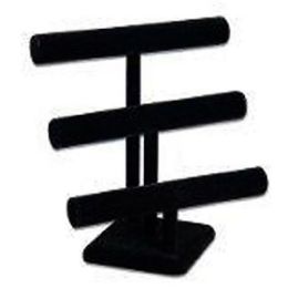 12 Bulk Black Velvet T Bar Display