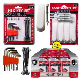 72 Bulk 72 Pc Pdq Door Stop's & Hex Key Sets