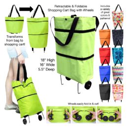 50 Bulk Retractable & Foldable Shopping Cart Bag