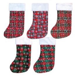 360 Bulk Christmas Stockings - 5 Assorted Styles