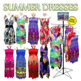 72 Bulk 72pc Ladies Summer Dress Display