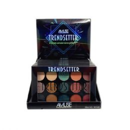 12 Bulk Amuse Trendsetter Eyeshadow Palette In Countertop Display