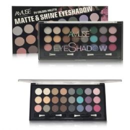 12 Bulk Amuse Cosmetics Matte & Shine Eyeshadow Palette