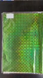 40 Bulk Holographic Wrapping Sheet Green, 50 ct