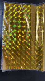 40 Bulk Holographic Wrapping Sheet Gold, 50 ct