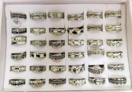 120 Bulk Stainless Steel Ring Assorted Sizes